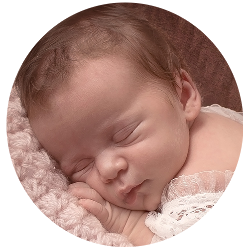 newborn-round Newborn fotografie in Den Helder